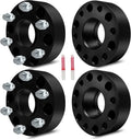 ECCPP Set of 4 2 inch Wheel Spacer 6x5.5 6x139.7 Wheel Spacer Adapter Kit with M 14x1.5 78.1mm Hub Bore for Astro Avalanche 1500 Blazer C2500 for Chevy Pickup 6 Lug Black Aluminum