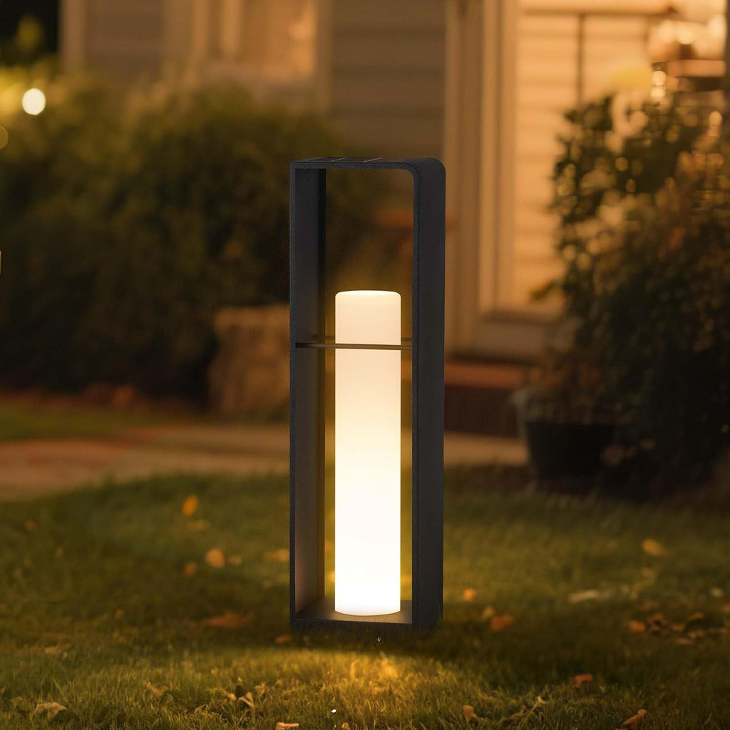 Outdoor Lights for Patio, IP65 Solar Lanterns Outdoor Waterproof, 3000K LED Path Lights, Outside Floor Lamp Solar Powered, Dusk to Dawn Landscape Lighting for Deck Garden Yard Backyard Porch