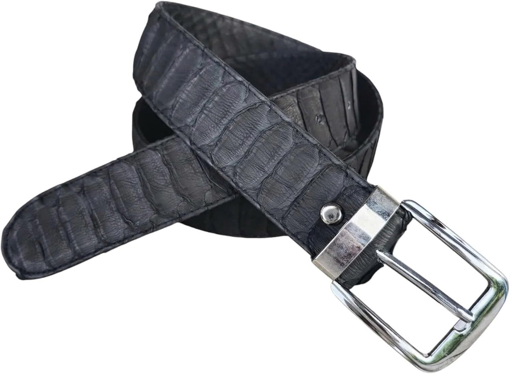 Genuine python leather skin belts for men snakeskin dress belt casual men's belt snake leather belts for men width 1.5'