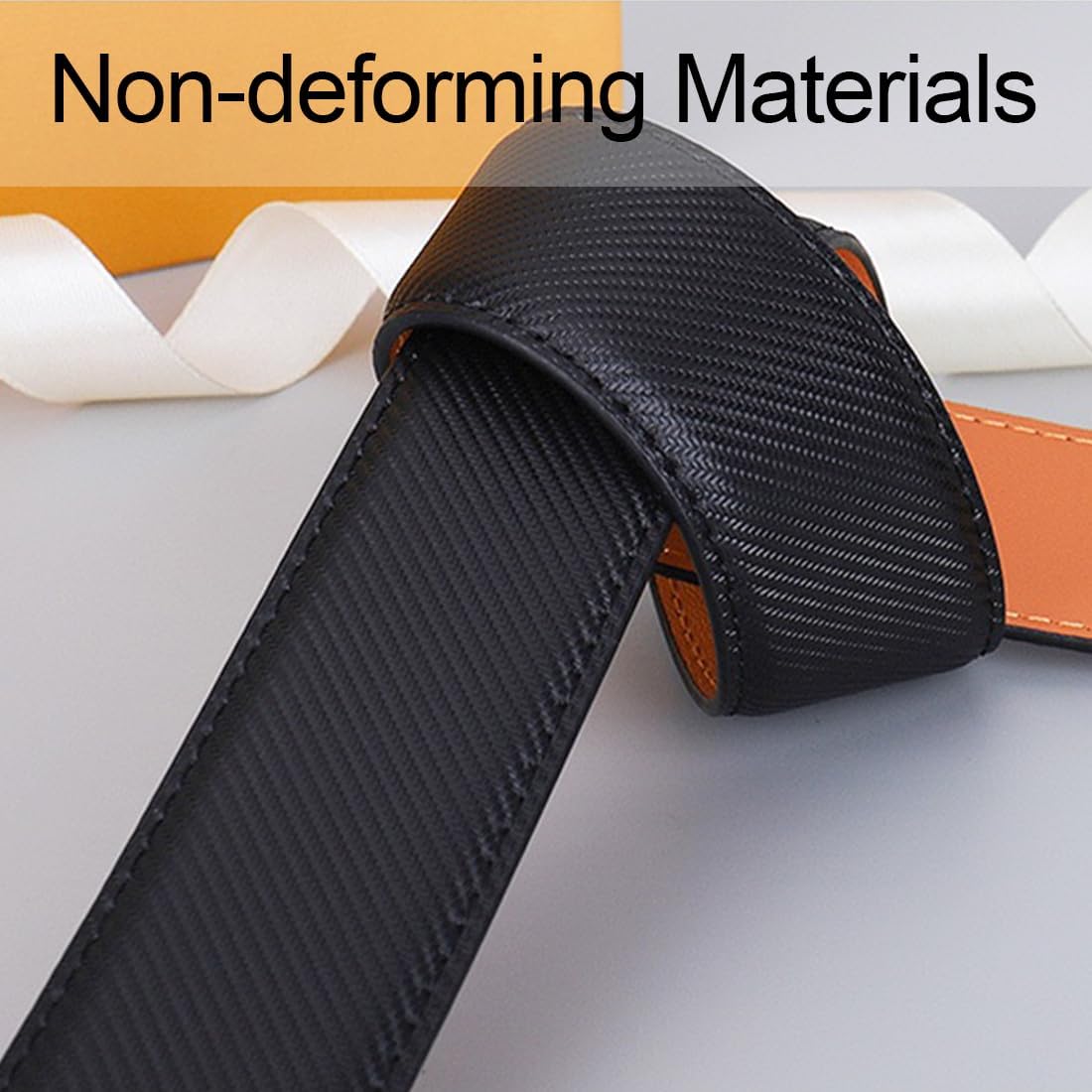 Designer Genuine Leather Men's Ratchet Belt 1.3' Automatic G Buckle Classic Jeans Reversible Gift
