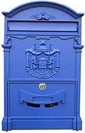 Post Box Outside Mailboxes,Vintage European Mailbox Aluminum Outdoor Wall Mounted Mail Box Post Box Secure Letterbox /10.2x4x16.2in Mailbox