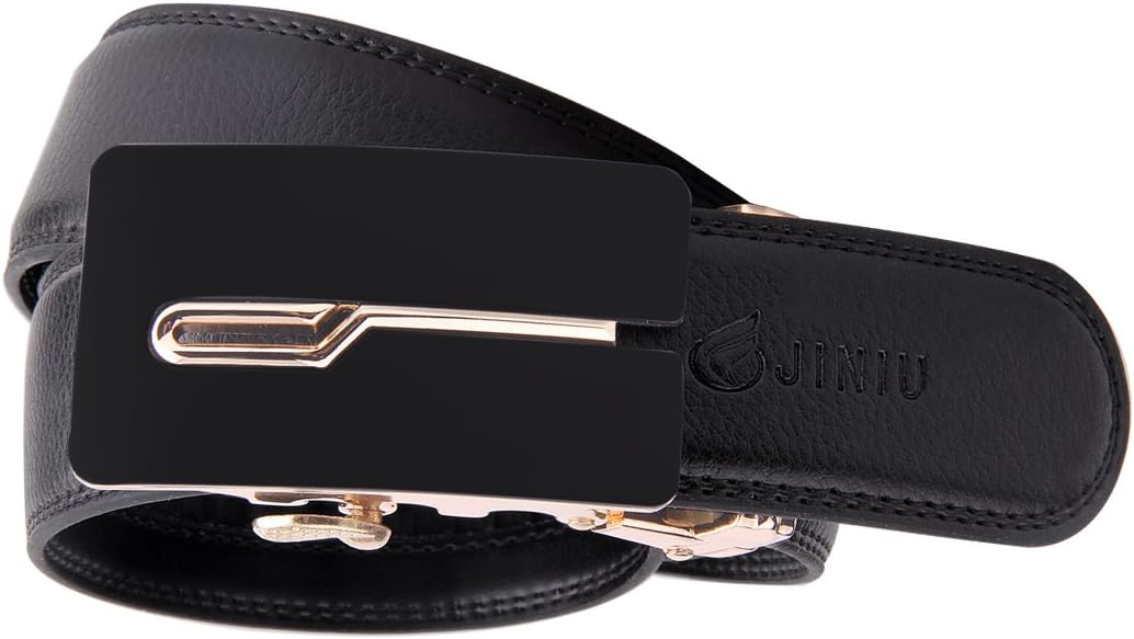 Micro-Adjust Slide Ratchet Genuine Leather Belt Men Dress Pants Shirt Executive Gift.