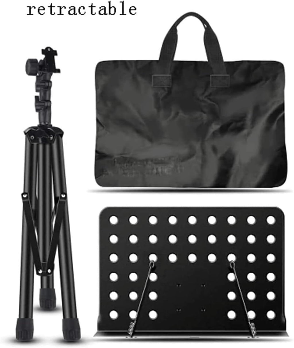 Standing Book Stand Height-Adjustable Music Stands Portable Music Holder 2 in 1 Sheet Music Stands for Violin Guitar Book Holders for Reading