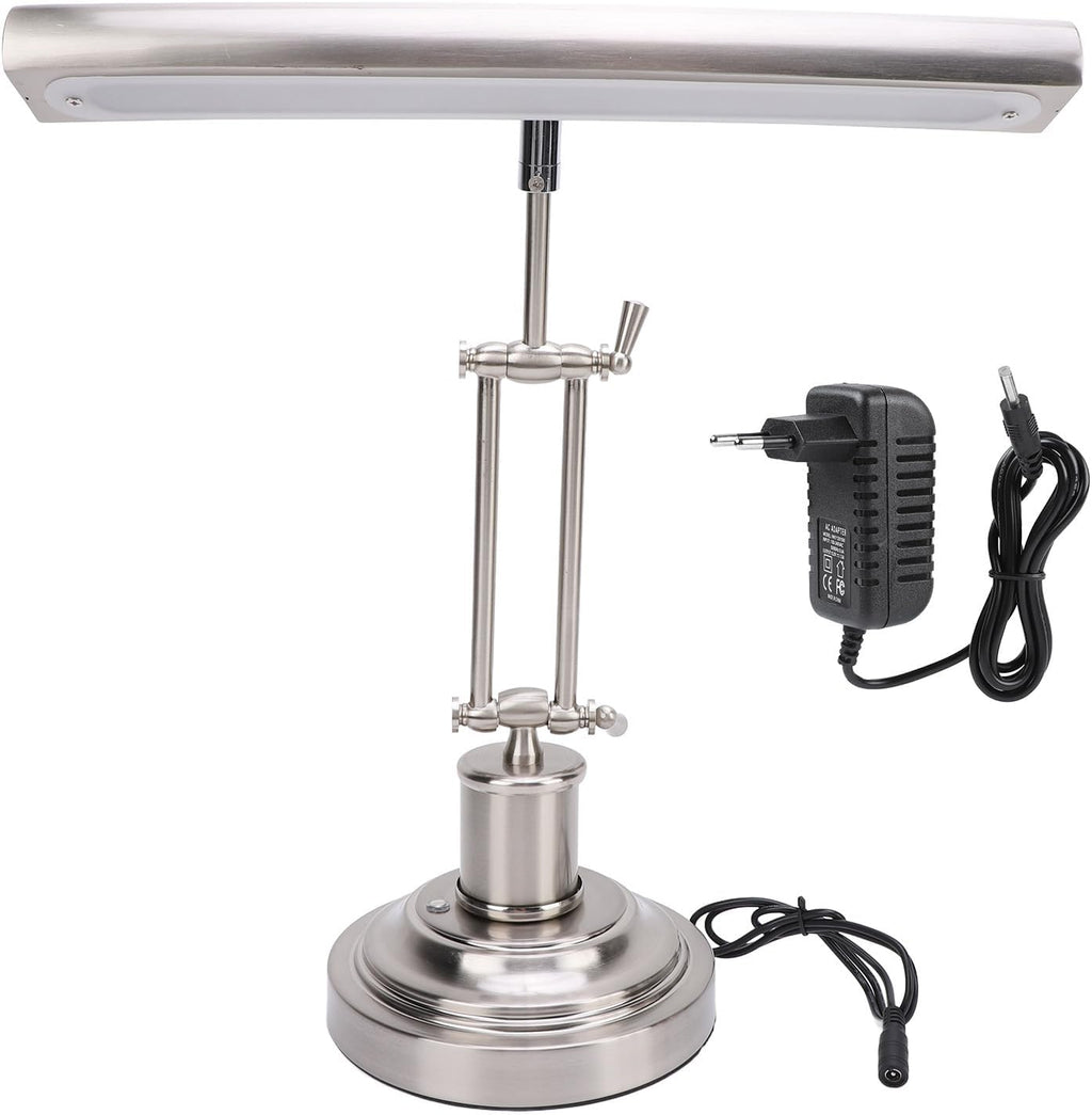 Pomya LED Piano Lamp 12W Touch Control, Music Stand Light, Eye Caring CRI85 Desk Lamp with 360 Adjustable Head, Sheet Music Light for Piano, Desk, Reading (US Plug)