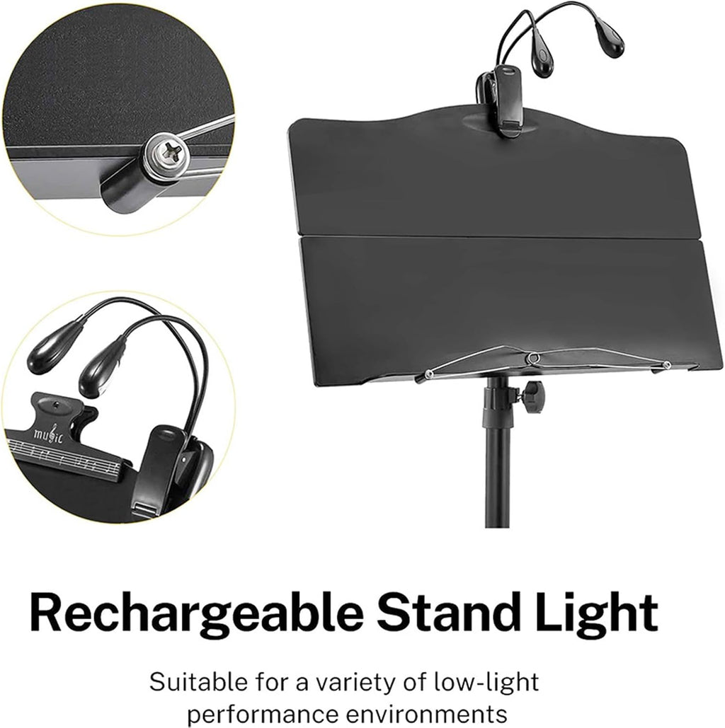 Sheet Music Stand, Tabletop Music Book Stand with Portable Carrying Bag, Portable, with Music Sheet Clip Holder, Heavy Duty, Music Stand for Keyboard, for Violin, Guitar, Ukulele, Drums