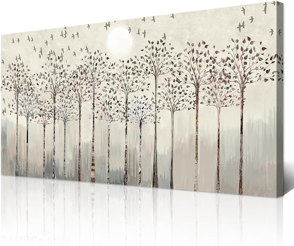 Wapluam Large Canvas Wall Art For Living Room Framed Wall Deco For Office Modern Bedroom Room Decorration Scenery Abstract Wall Paintings Canvas Prints Pictures Artwork Boho Home Decor 30X60in
