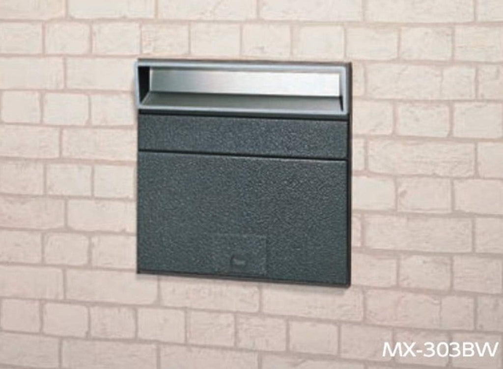 Tajima Metal Work MX-303BW Mailbox, Main Body Depth 15.4 inches (39 cm), Body Height 11.0 inches (28 cm), Body Width 15.4 inches (3