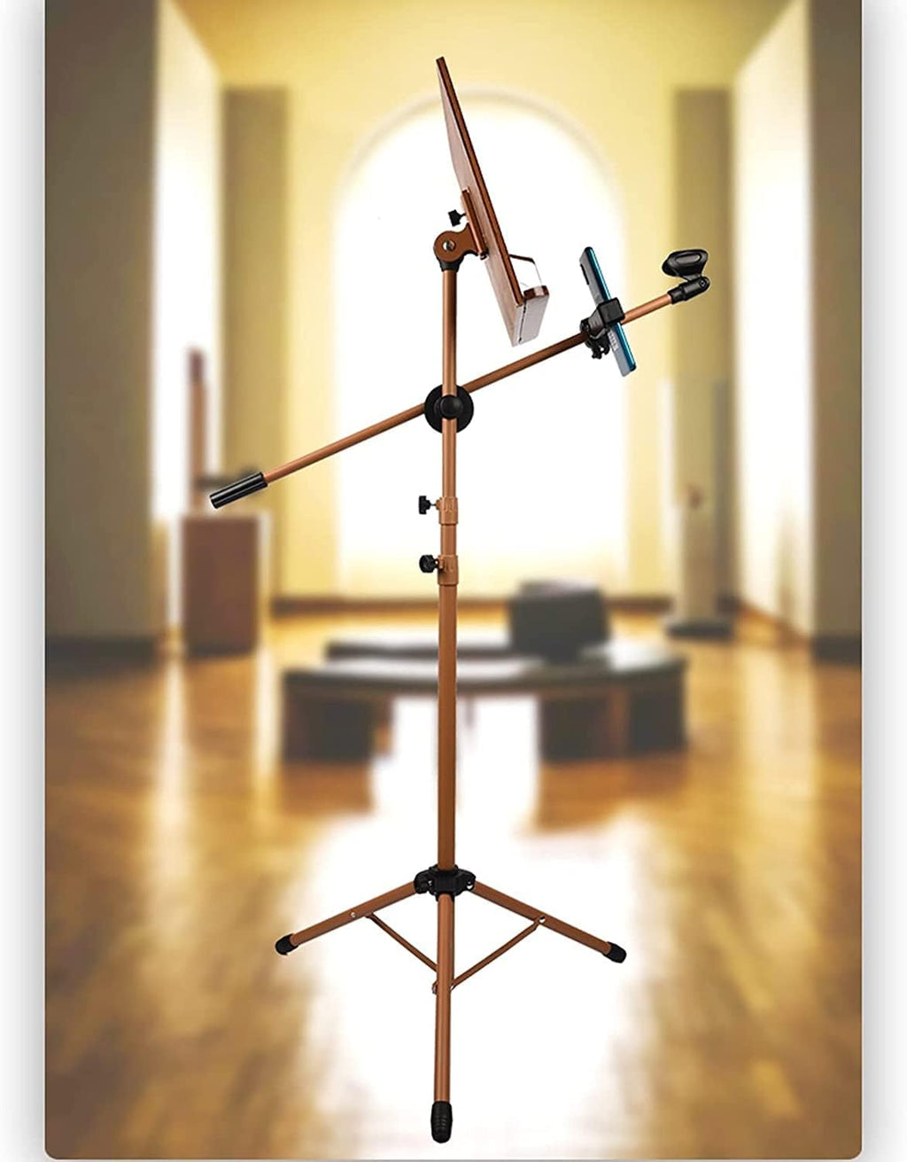 Music Stands Adjustable Height Music Holder Heavy Wooden Sheet Music Stands Violin Guitar Ukulele Sheet Music Book Holder，A