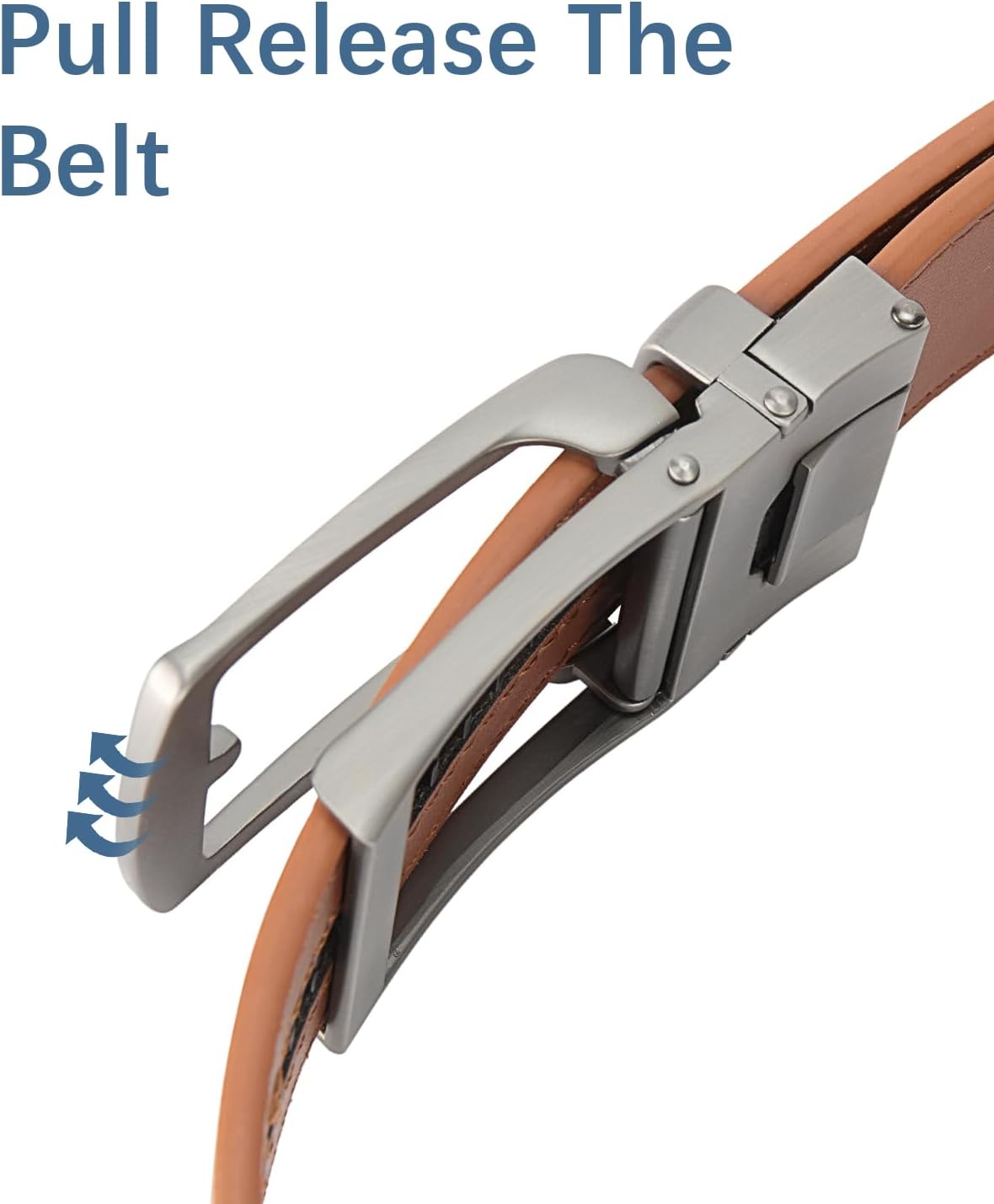 Executive Reversible Genuine Leather Belt Men 1 3/8' Golf Dress Casual Two-in-One Gift Box.