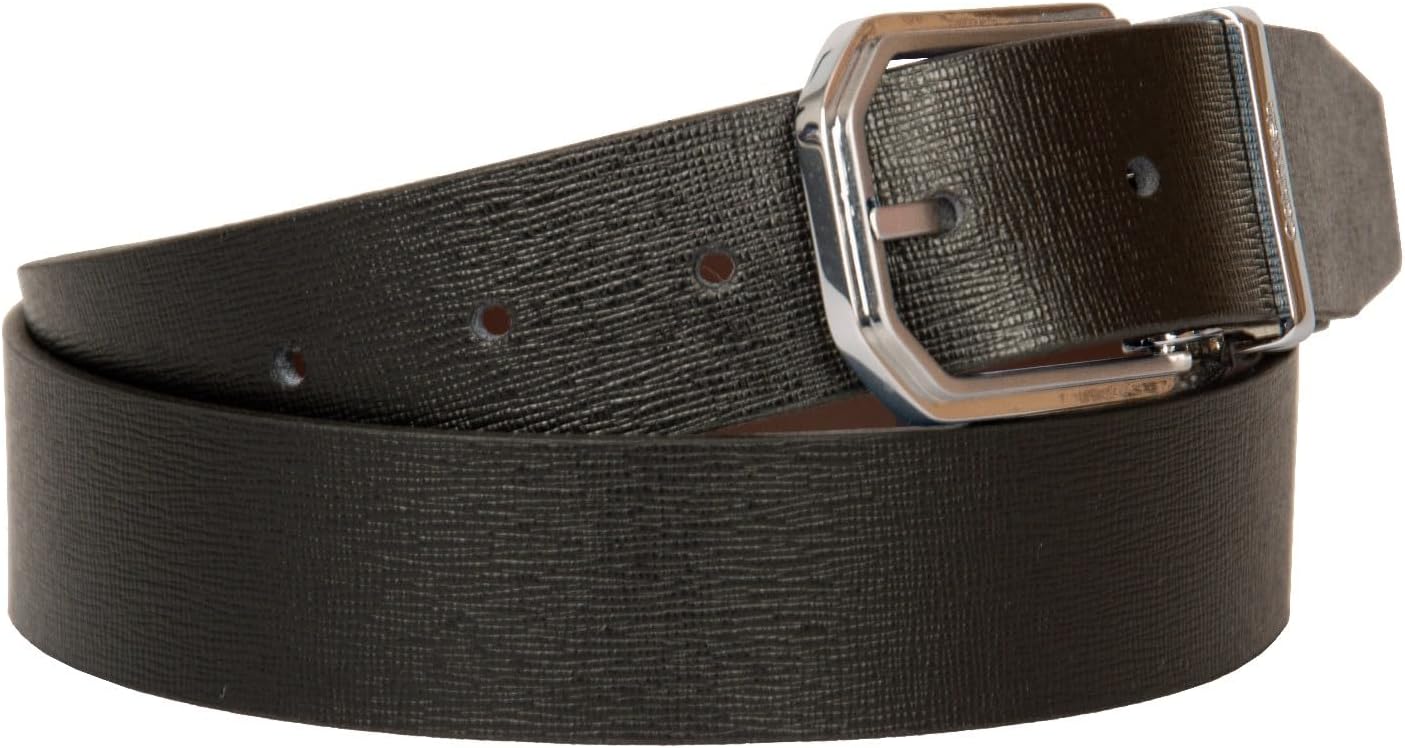 Calvin Klein Men's belt CK shortenable and reversible leather article ZM0ZM02146 high cm. 3,2