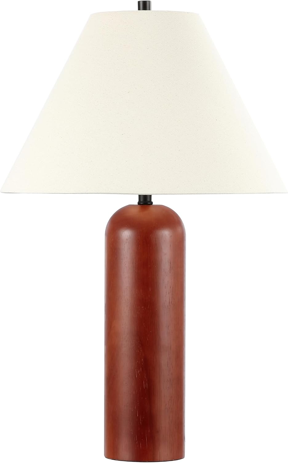SAFAVIEH Lighting Collection Rennie Walnut 25-inch Table Lamp (LED Bulb Included)
