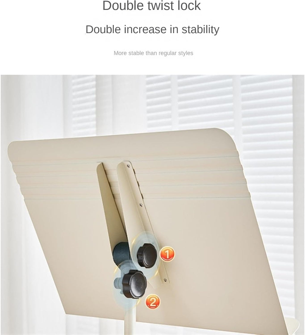 Sheet Music Stand Portable Lifting Music Stand Multi-Function Music Stand for Guitar Violin Piano Music Stand Holder(Gold)