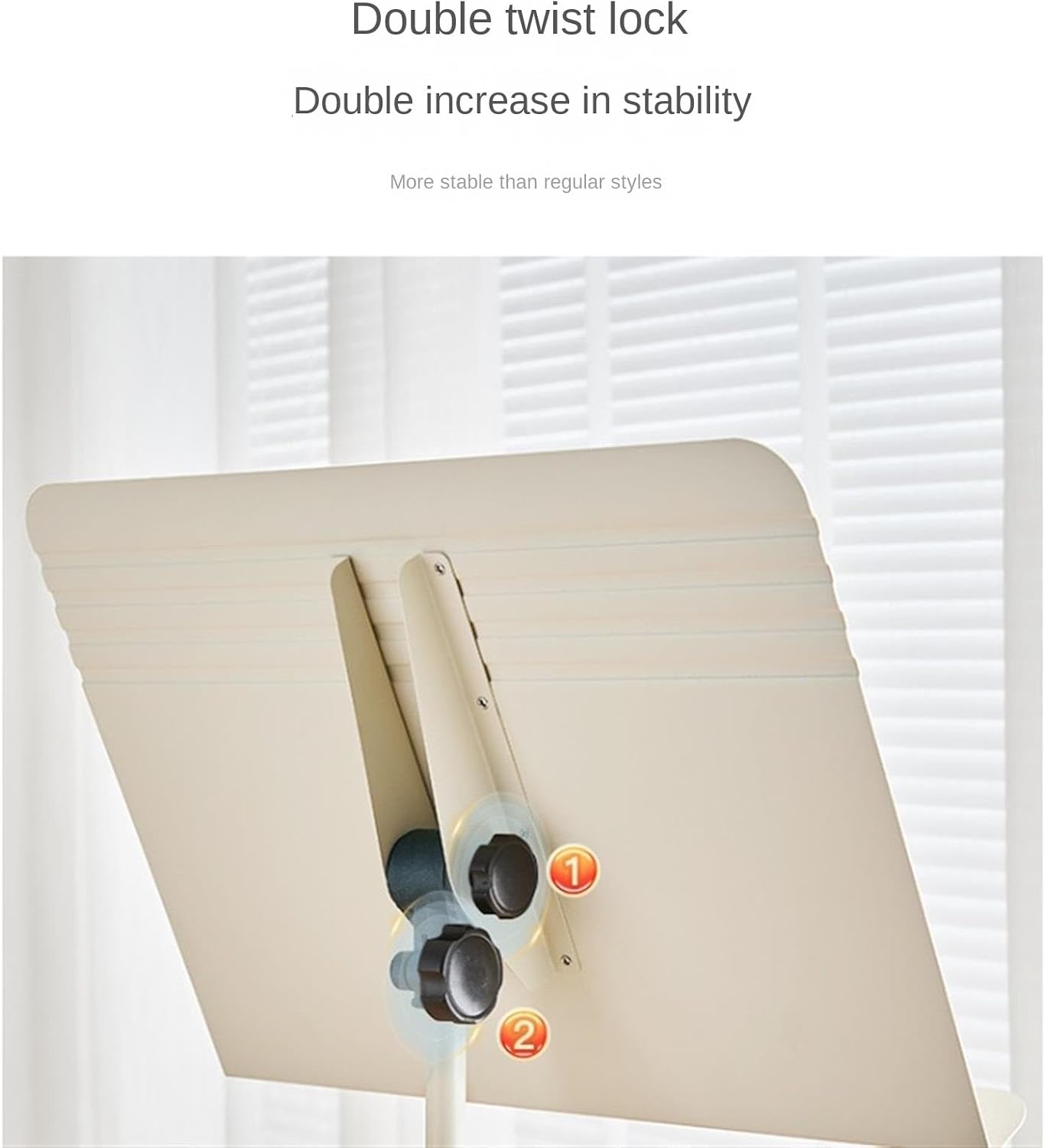 Sheet Music Stand Portable Lifting Music Stand Multi-Function Music Stand for Guitar Violin Piano Music Stand Holder(Gold)