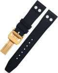 20MM 22MM Nature Fluororubber FKM Rubber With Rivet Watchband For IWC Strap Big Pilot Mark Portugieser TOP GUN Soft Wristband