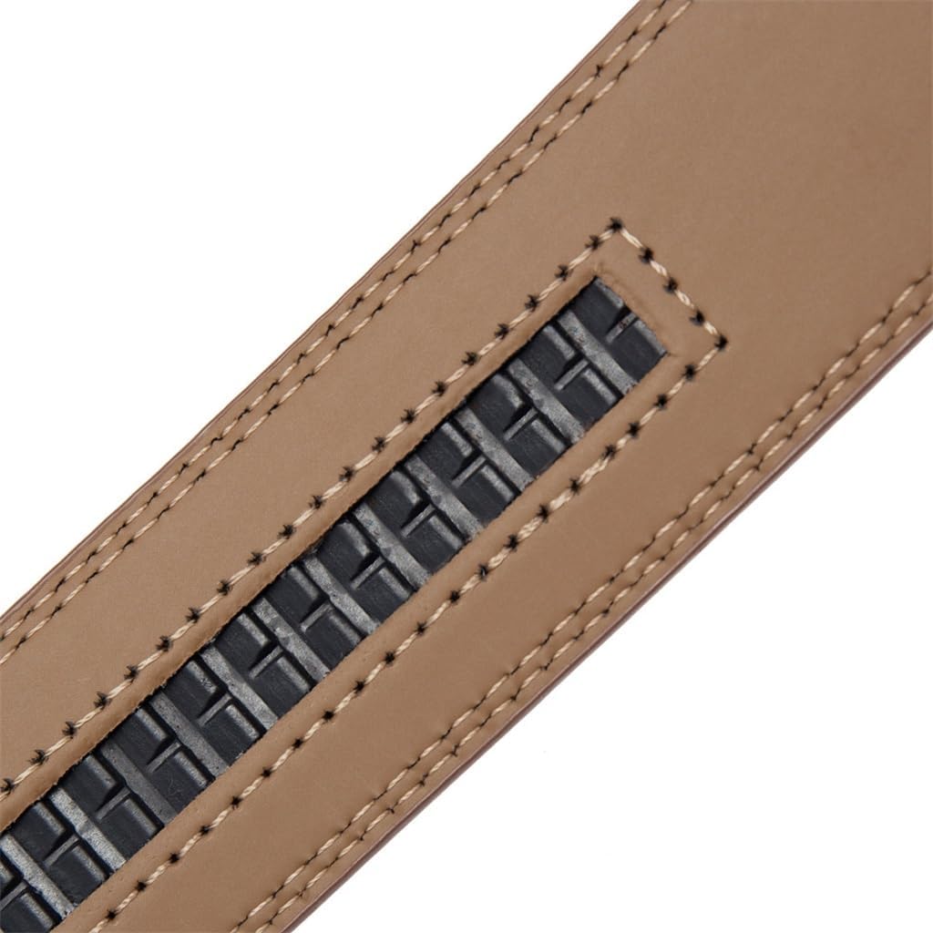 Men's Belt Automatic Buckle Body Cowhide Headless Without Lead