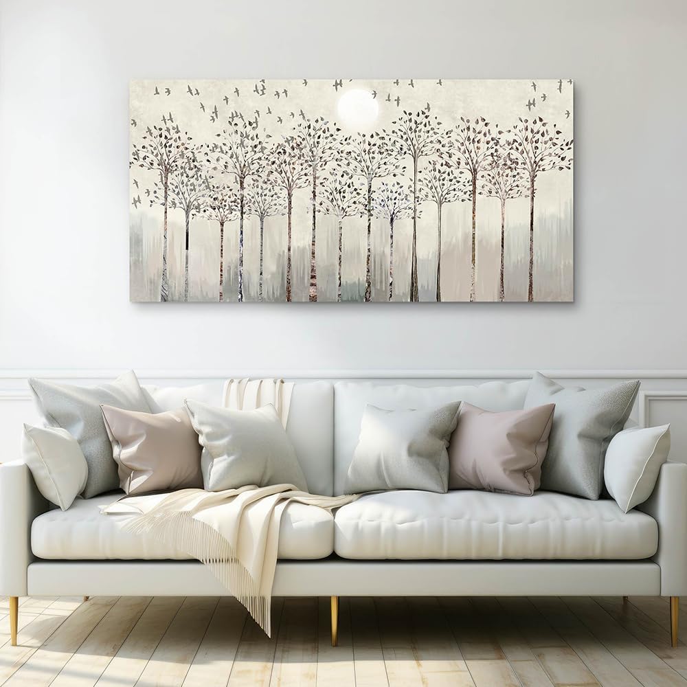 Wapluam Large Canvas Wall Art For Living Room Framed Wall Deco For Office Modern Bedroom Room Decorration Scenery Abstract Wall Paintings Canvas Prints Pictures Artwork Boho Home Decor 30X60in