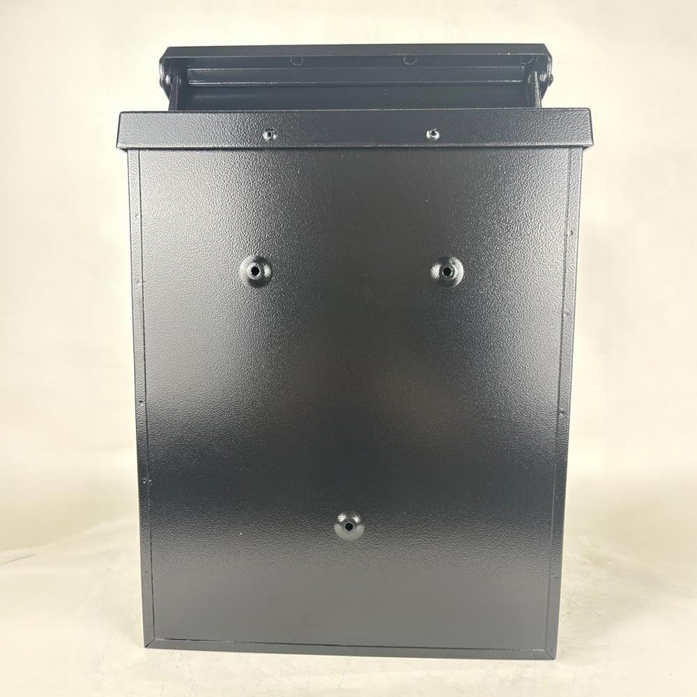 Wall Mount Mailbox for Outside, Rust-Proof Hanging Secured Postbox, Lockable Mailbox Security Lockbox Outdoor Retro Aluminum Post Box Secure(Gold)
