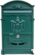 letterbox Wall Mount Locking Vintage Lockable Metal Mailboxe Large Capacity Postbox Security Mail Box for Receiving Mail