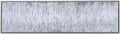 Empire Art Direct Abstract Wall Art Textured Hand Painted Canvas by Martin Edwards, Champagne Silver Frame, 20' x 72', Gray Field