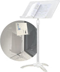 Sheet Music Stand Adjustable, Clear Acrylic Conductor Music Stand, Professional Music Book Holder, 91-141 Cm Can Be Lifted, Stabilize Durable, for Guitar, Ukulele, Violin Players