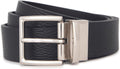 Vince Men's 1.5 Inch REVERSIBLE PEBBLE LEATHER BELT