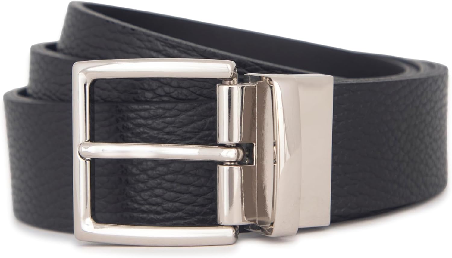 Vince Men's 1.5 Inch REVERSIBLE PEBBLE LEATHER BELT