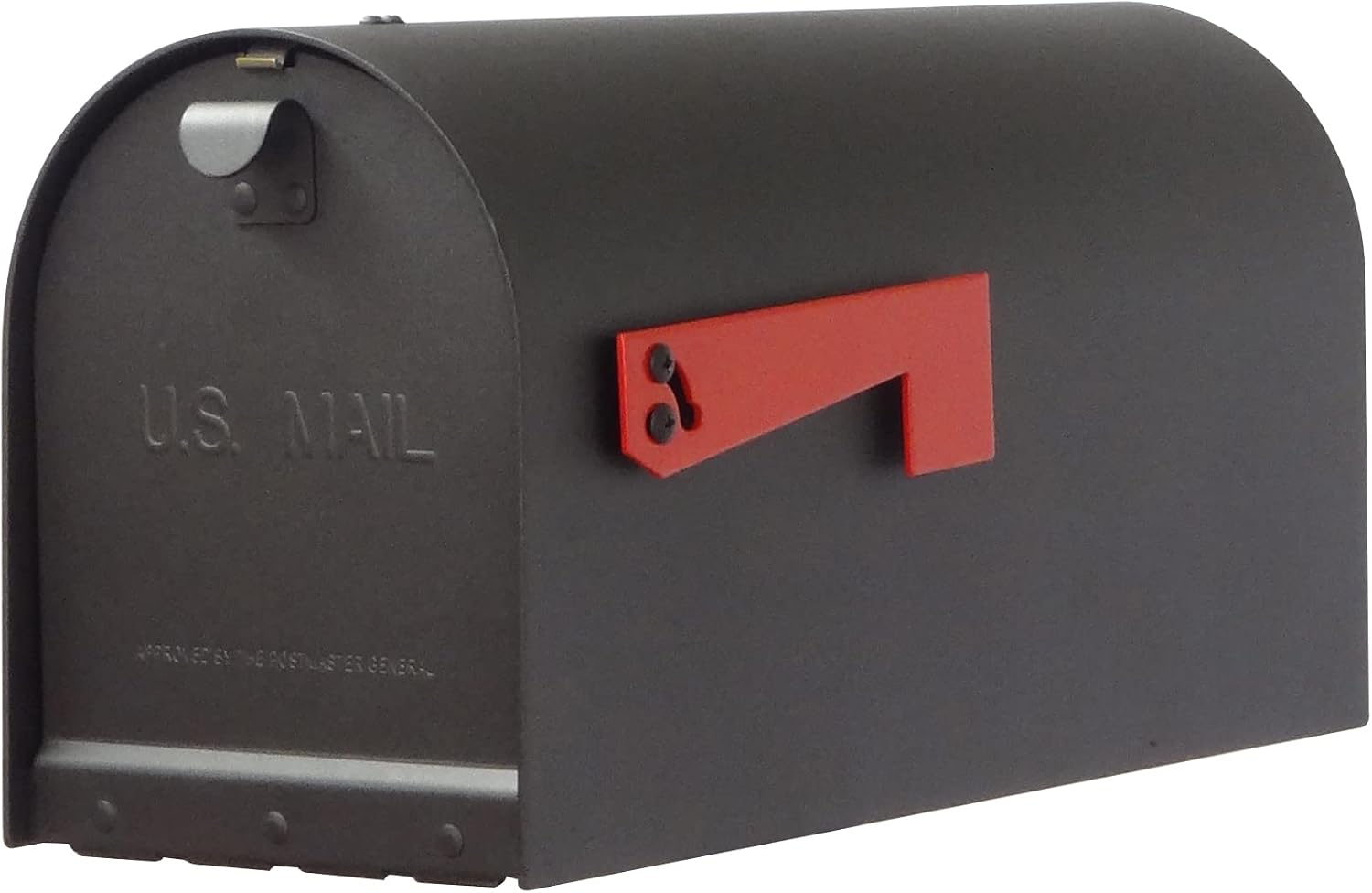Special Lite Titan Aluminum Curbside Mailbox with Sorrento Front Single Mailbox Mounting Bracket - TC-SOR-FS-1016A-BLK