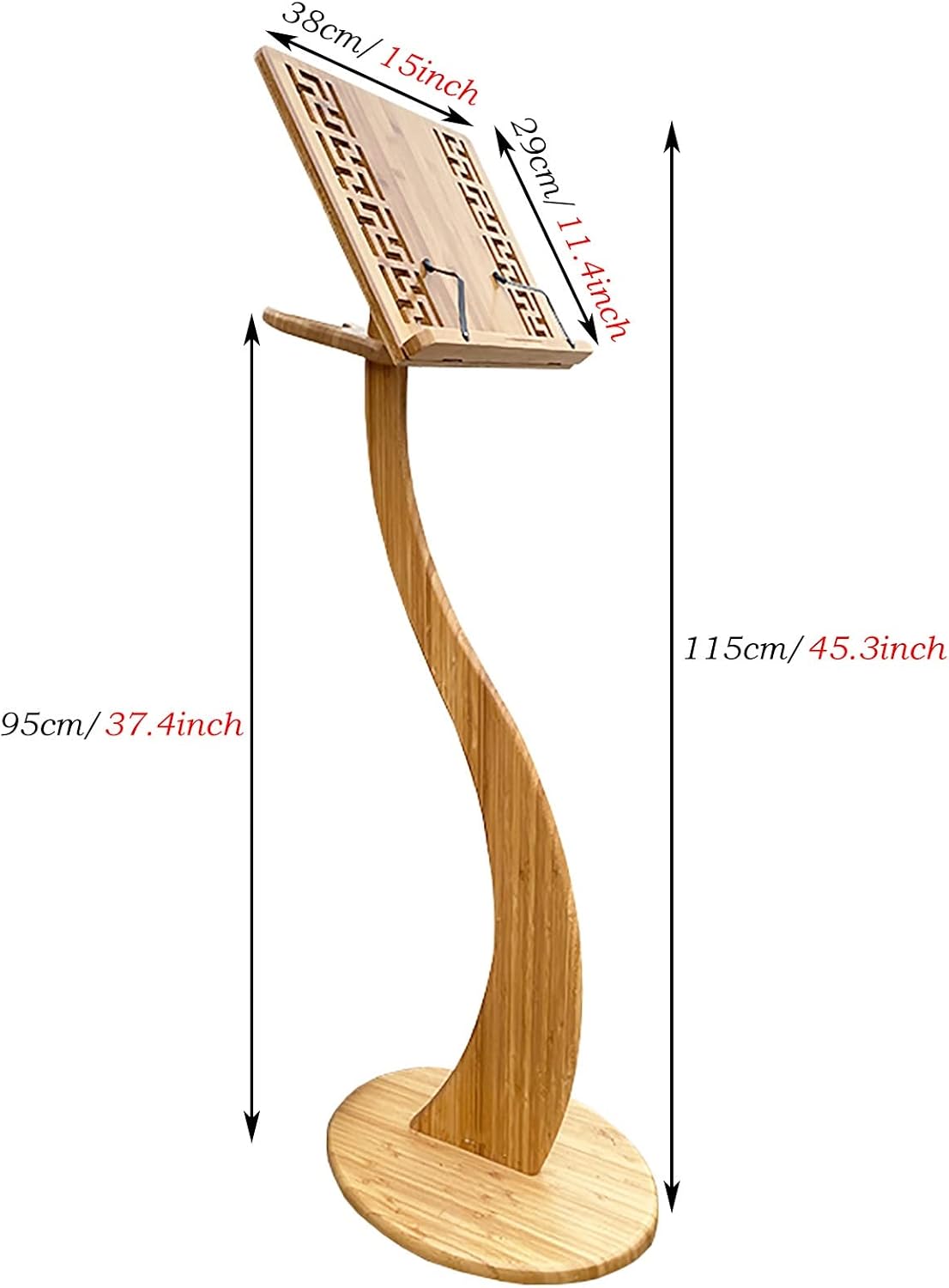 Guitar Stand Multifunctional Vertical Guitar Rack with Sheet Music Stand, Movable Neck Holder Guitars Holder for Electric Violin Ukulele Mandolin