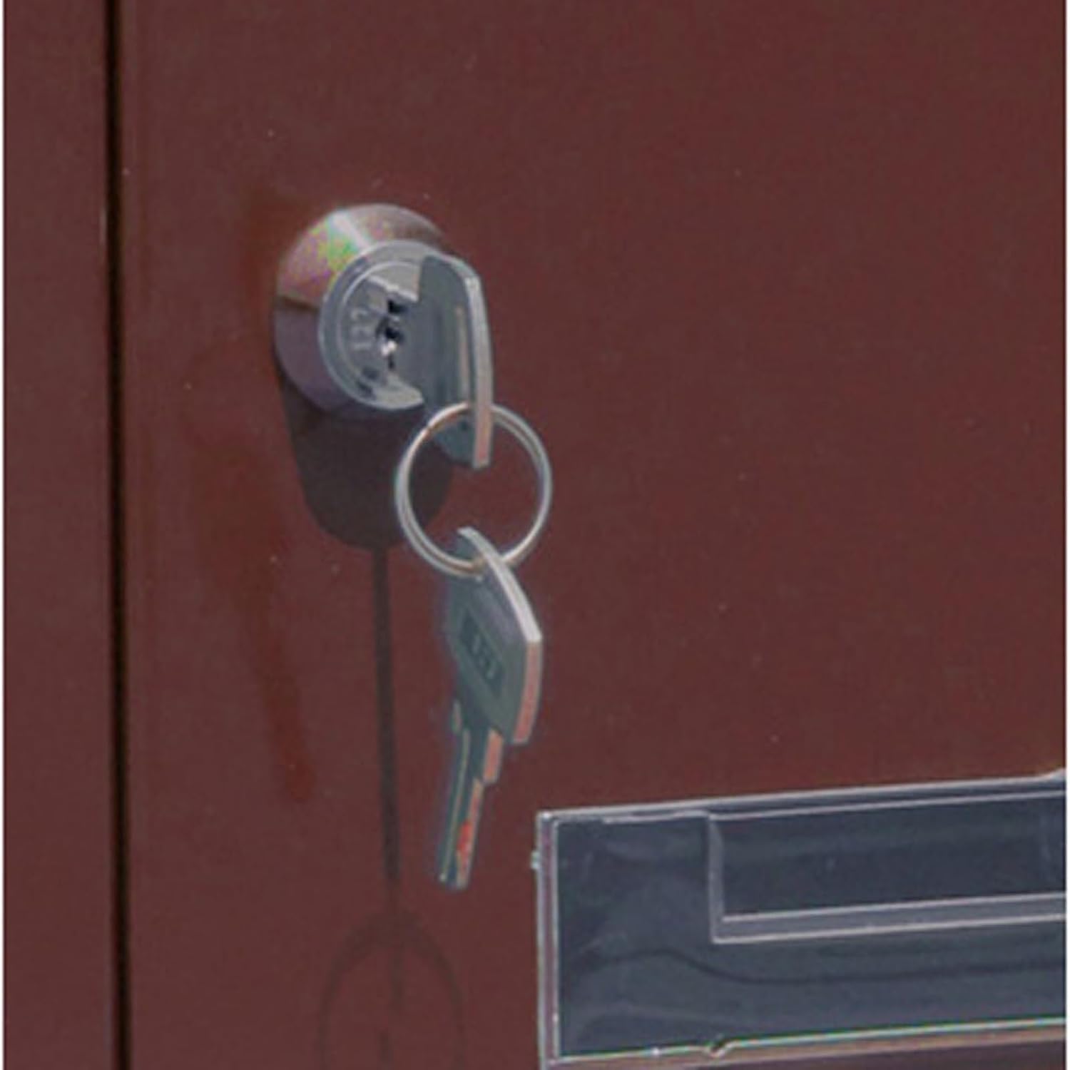 Metal Mailbox Wall Mount Letter Delivery Box Lockable Post Office Box Hanging Curbside Mailbox Water Baffle Storage Letterbox(Nero)
