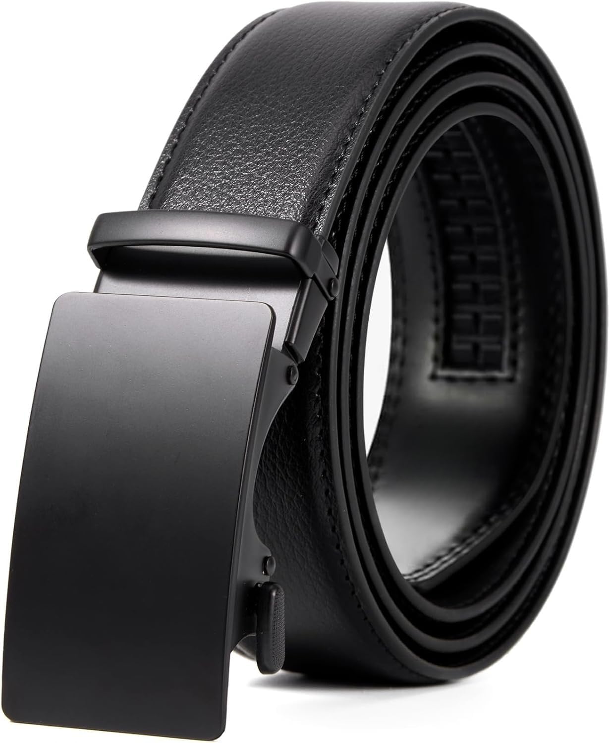 Classic Genuine Leather Men's Ratchet Belt Dress Casual Adjustable Trim-to-Fit Gift