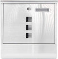 Mailbox Postbox Stainless Steel Letter Box with Lock Newspaper Box Outdoor Waterproof Outdoor Wall Suggestion Box