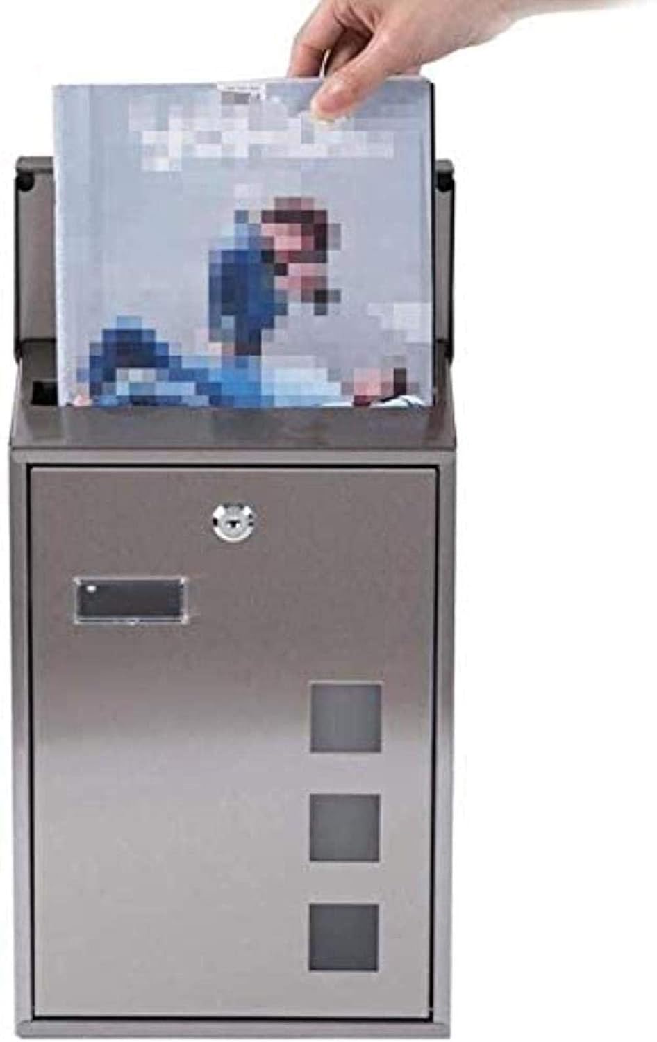 Weatherproof Outside Stainless Steel Postbox, Secure Letterbox Mailboxes Letter Box