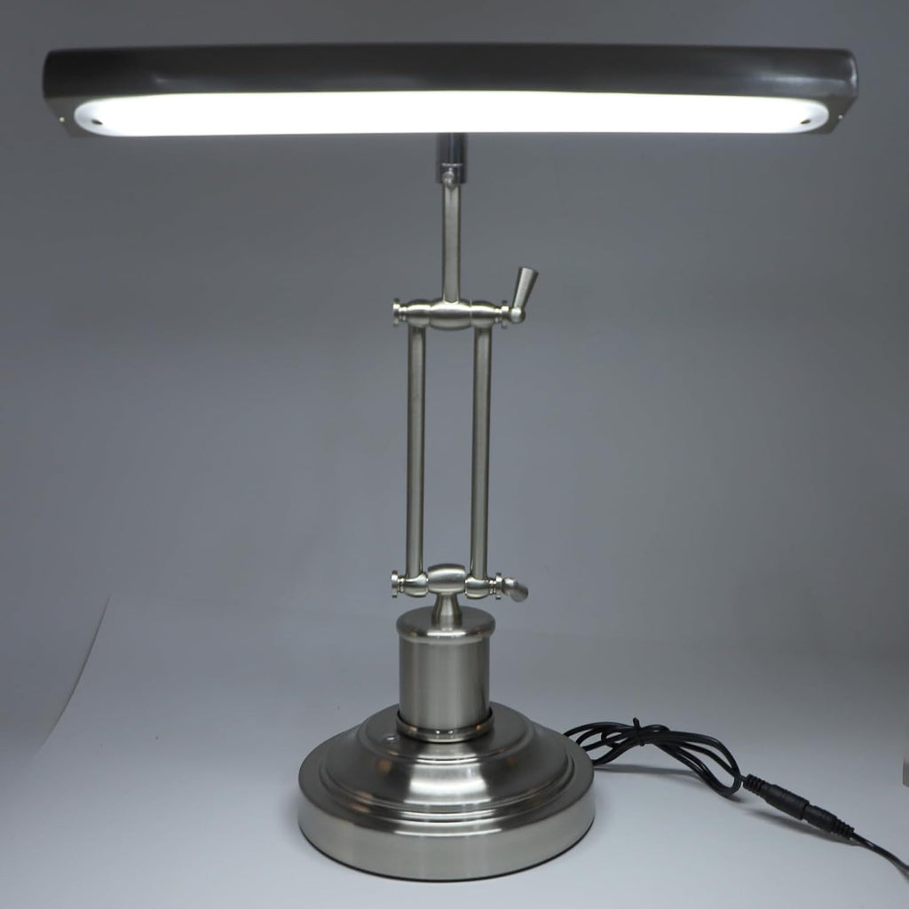 Pomya LED Piano Lamp 12W Touch Control, Music Stand Light, Eye Caring CRI85 Desk Lamp with 360 Adjustable Head, Sheet Music Light for Piano, Desk, Reading (US Plug)