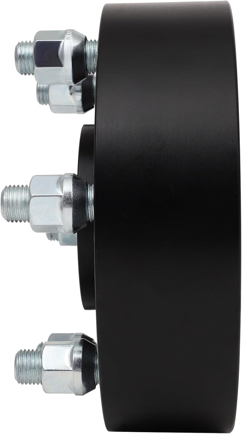 ECCPP Set of 4 2 inch Wheel Spacer 6x5.5 6x139.7 Wheel Spacer Adapter Kit with M 14x1.5 78.1mm Hub Bore for Astro Avalanche 1500 Blazer C2500 for Chevy Pickup 6 Lug Black Aluminum