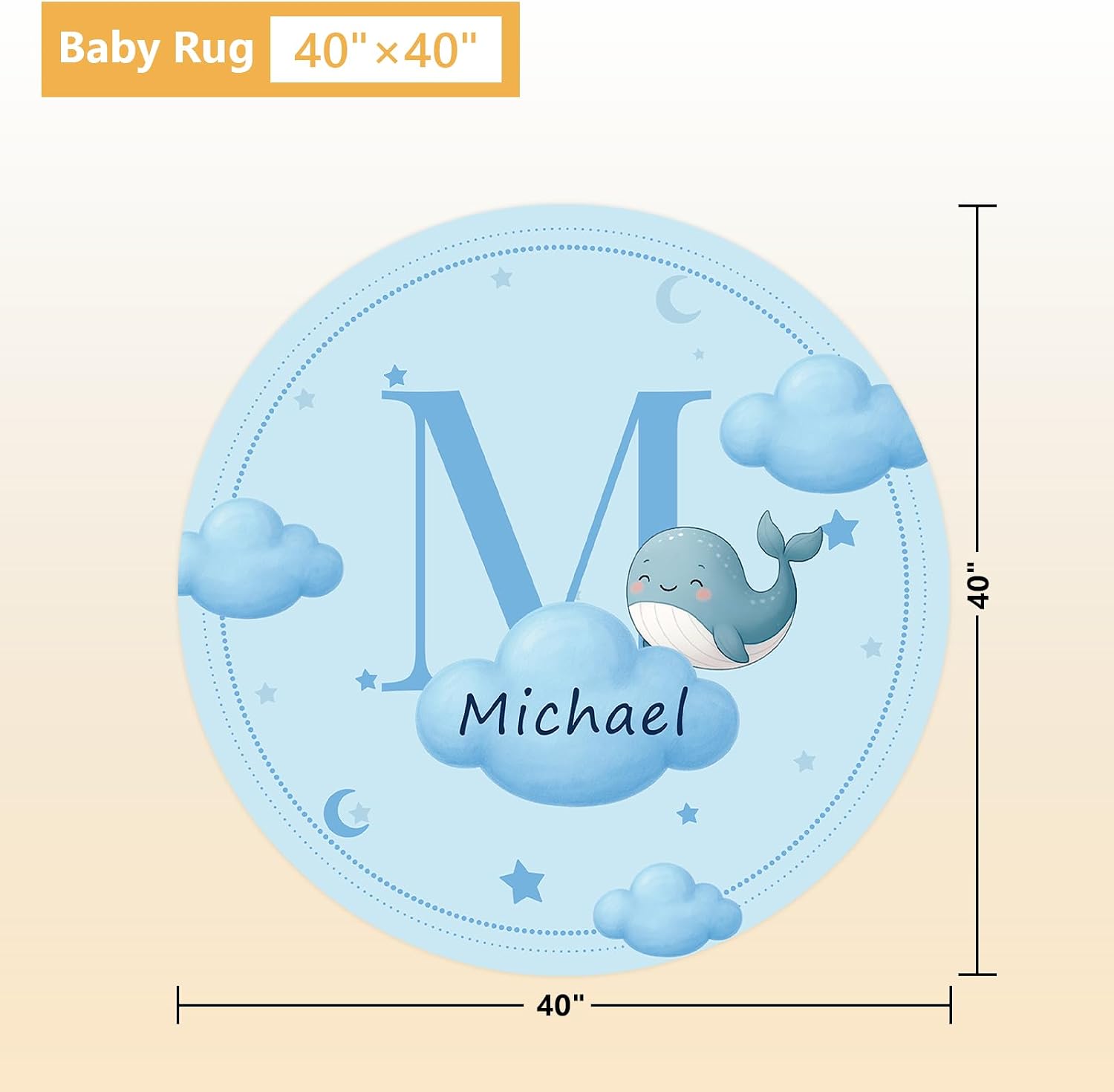 Terwex Personalized Crib Bedding Set, 5 Pcs Custom Nursery Bedding Sets with Name, Infant Bedding Set for Baby Boys Girls, Blue Dolphin Double Layer Baby Crib Set, Babies Toddlers Kids Customized Gift