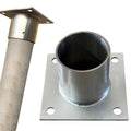 Deck Post Base/Posts Brackets, Pergola Brackets Posts Base for Mailbox/Light Pole/Flag Pole/Holding Fence, Post Sleeve Surface Mount Kit, Heavy Duty(Dia 2.4 X 3.1IN(60 X 80MM),5 pcs)