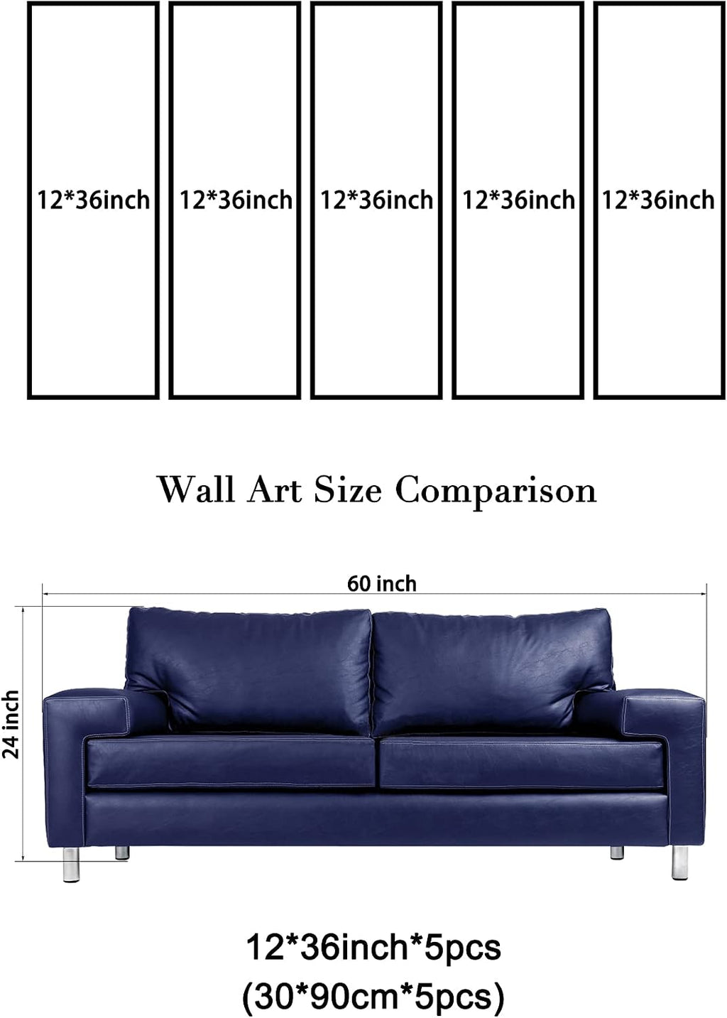 Wieco Art 5 Panels Abstract Heart Oil Paintings Reproduction on Canvas Wall Art Decor Ready to Hang for Home Office Decorations Extra Large Modern 100% Hand Made Contemporary Impressionist Artwork