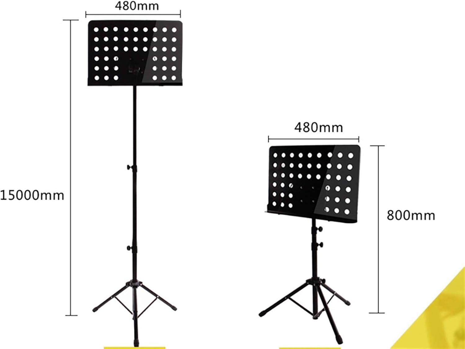Foldable and Easy-to-Storage Metal Music Stand, Wide General-Purpose Music Holder, Guitar Violin Guzheng Universal Sheet Music Stand