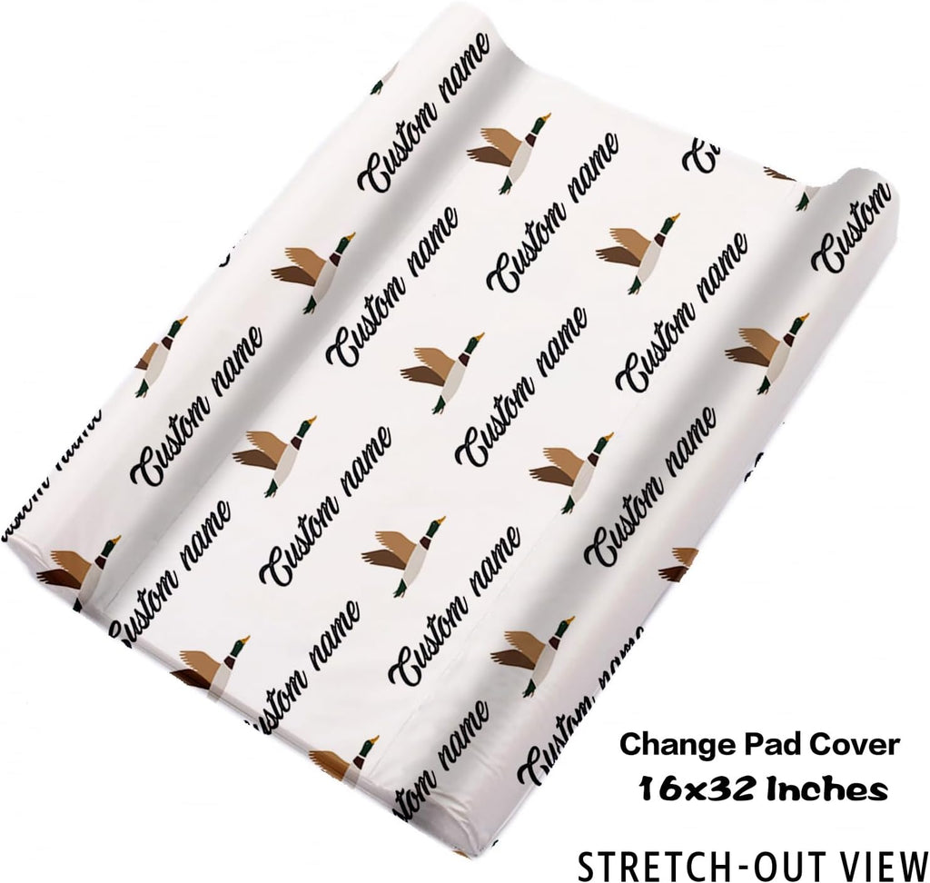 Personalized Nursery Crib Bedding Set: Orange Forest Custom Name 5 Piece Baby Crib Sets with Sika Deer Theme - Toddler Double Layer Blanket Set, Comfortable Crib Bed Sheets for Baby Grils