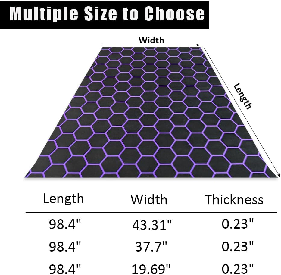 43.31' /37.7' New Hexagon EVA Self-Adhesive Boat Flooring and Decorative Fish for Yacht Pool Boat Flooring Sheet Thick Non-Skid mat