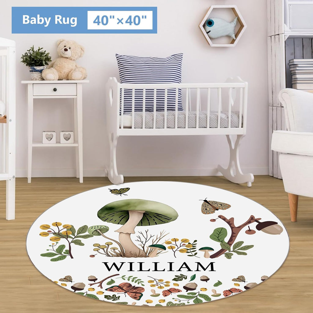 KAINSY Custom Crib Bedding Set 5 Piece for Girls Boys – Personalized Green Plants Theme, Newborn Sleep Set, Nursery Decor, Toddler Room Essentials, Infant Sleep, Baby Room Accessories, Baby Gift