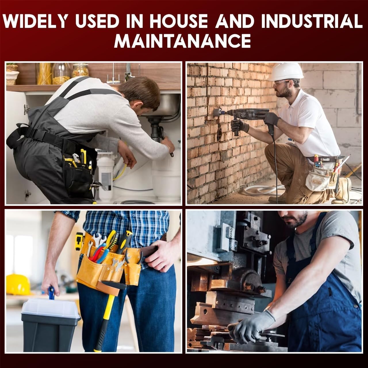 AP-LEATHER PRO-19 4MM Genuine Full Grain Leather Tool Belt for Men, tool belt with suspenders, Comfort Back Padded Support with Brass Hardware Tool Pouches With Suspenders
