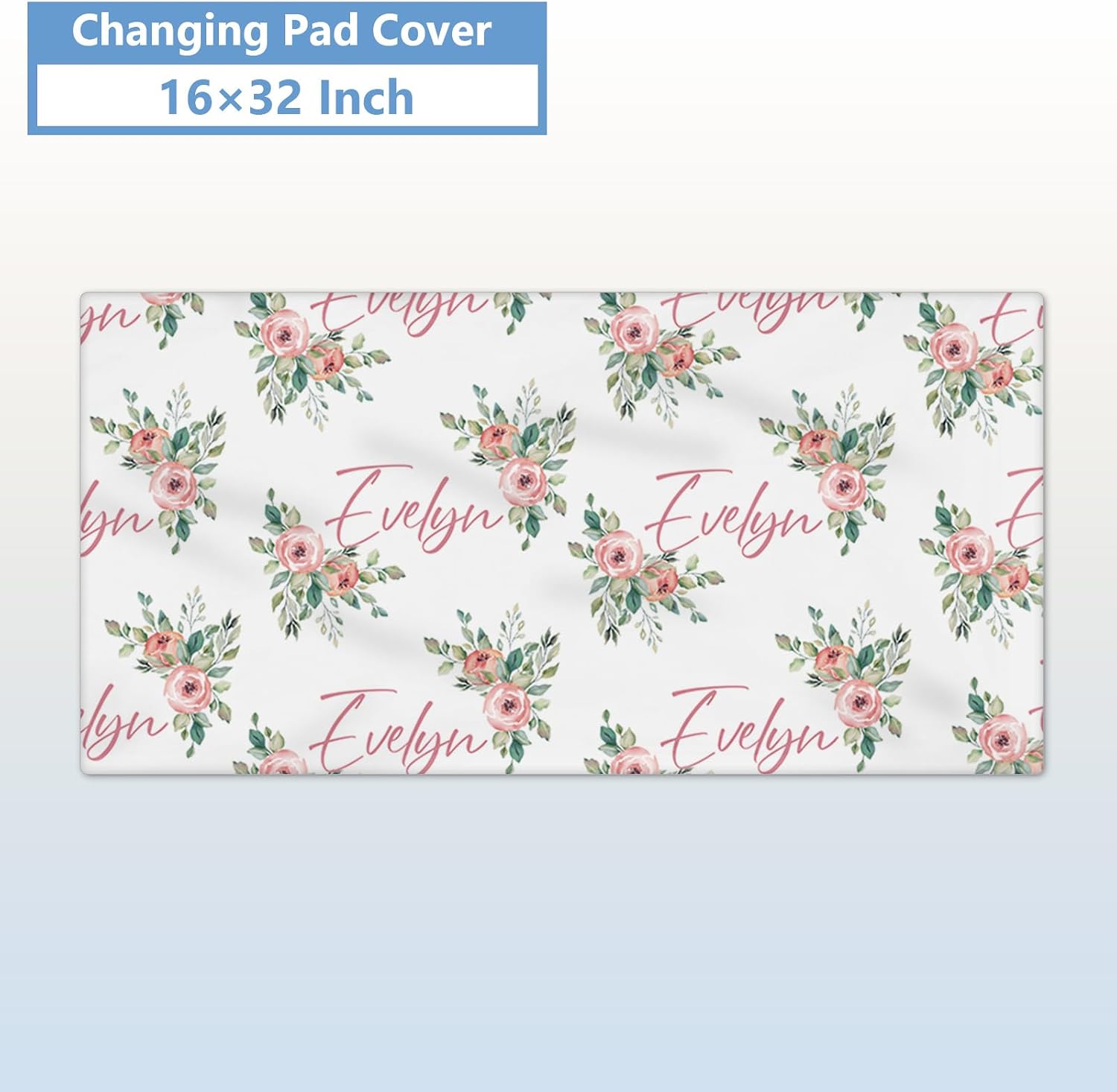 KAINSY Custom Crib Bedding Set 5 Piece for Girls Boys – Personalized Floral Highland Cow Theme, Newborn Sleep Set, Toddler Nursery Decor, Infant Sleep, Baby Room Accessories