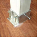 Metal Fence Post Bracket - Durable Outdoor Support for Wood Columns - Mailbox Post Protector(200x200mm)