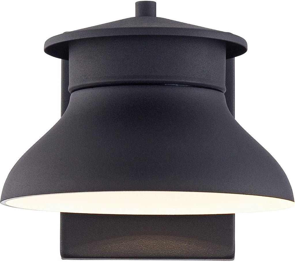 John Timberland Danbury Farmhouse Industrial Rustic Outdoor Barn Light Fixture Black LED Dusk to Dawn 6' for Exterior Deck House Porch Yard Patio Outside Garage Front Door Garden Home Roof