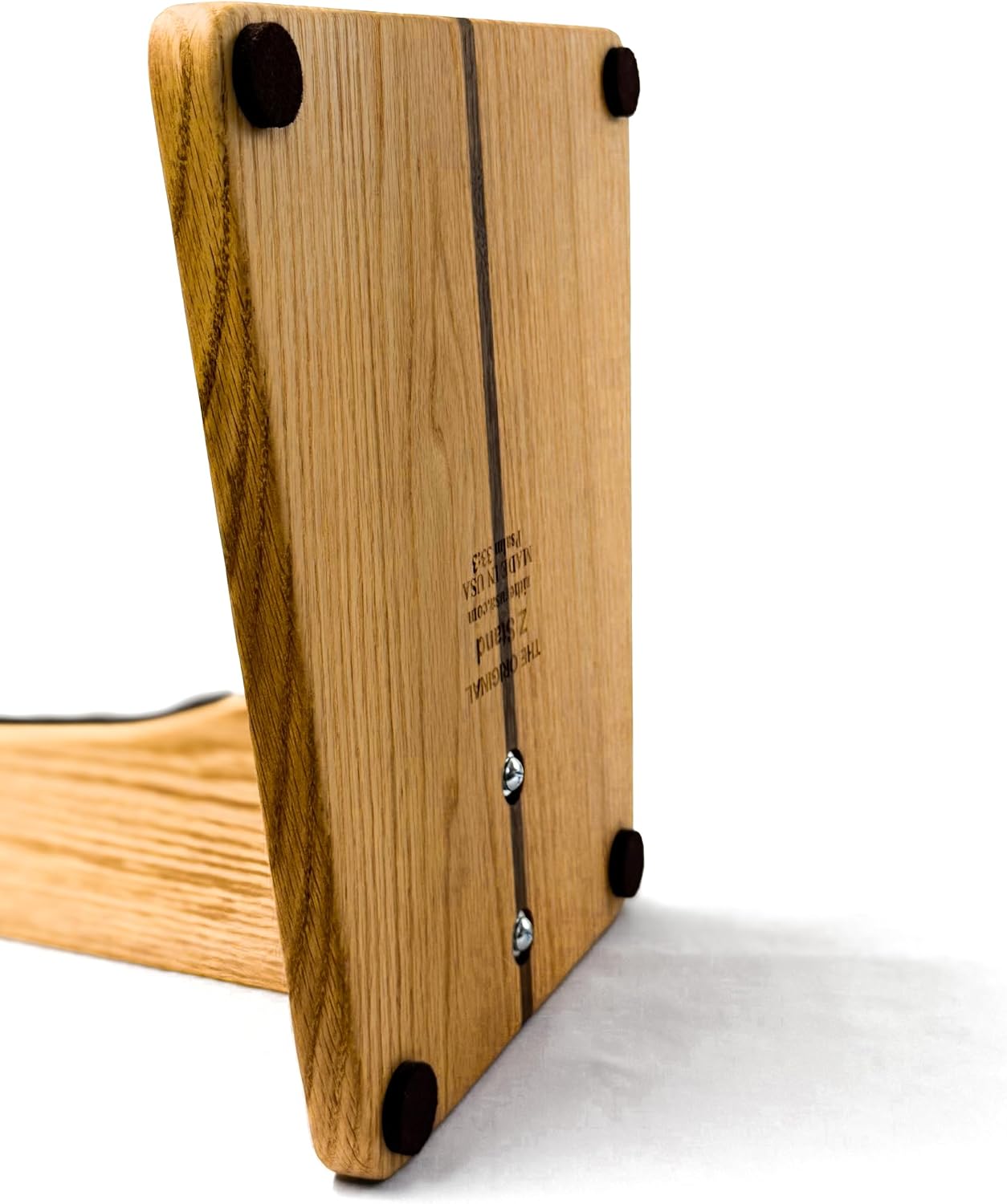 Zither Wooden Guitar Stand - Handcrafted Solid Wood Red Oak Floor Stands Best for Acoustic, Electric and Classical Guitars, Made in USA