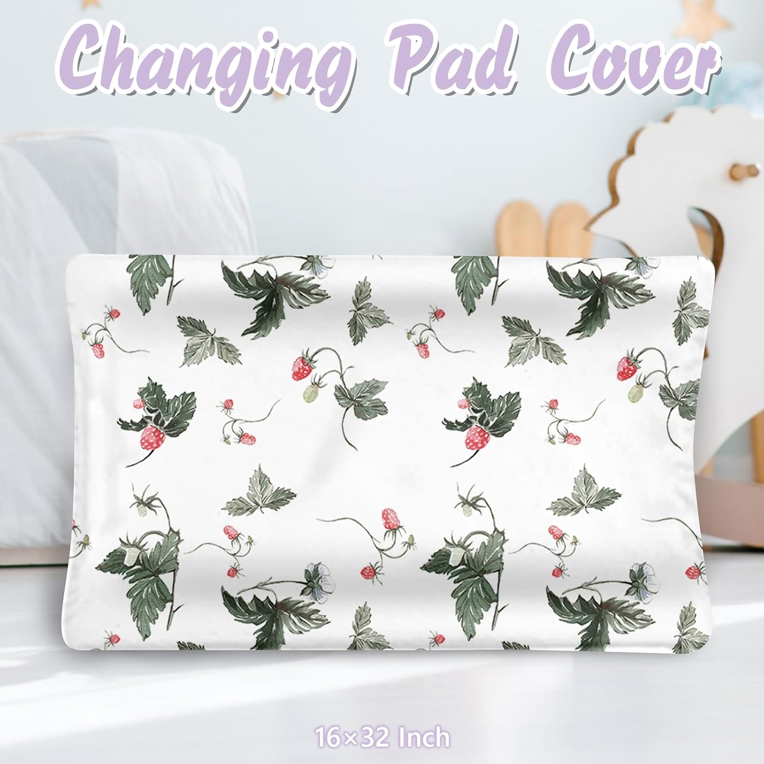 Custom Baby Crib Bedding Set, 5 PCS Personalized Name Baby Crib Sets for Girls Boys, Green Animals Theme Nursery Bedding Sets for Infant Toddler, Double Layer Flannel Bed Set Customized Gifts