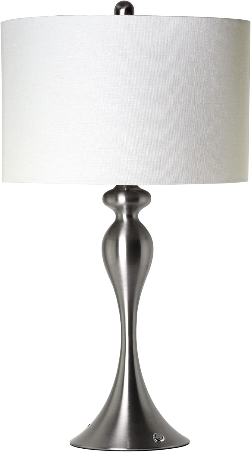 My Magic Carpet Brillá Metal LED Rechargeable Lamp - Battery Operated Desk Light with Built in Battery - Cordless LED Table Lamp for Home - Wireless Lantern for Office, Bedroom, & Living Room (25.5')