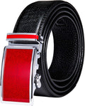 Slide Adjustable Genuine Leather Belt Men Dress Casual Trim-to-Fit Executive Classic Gift.