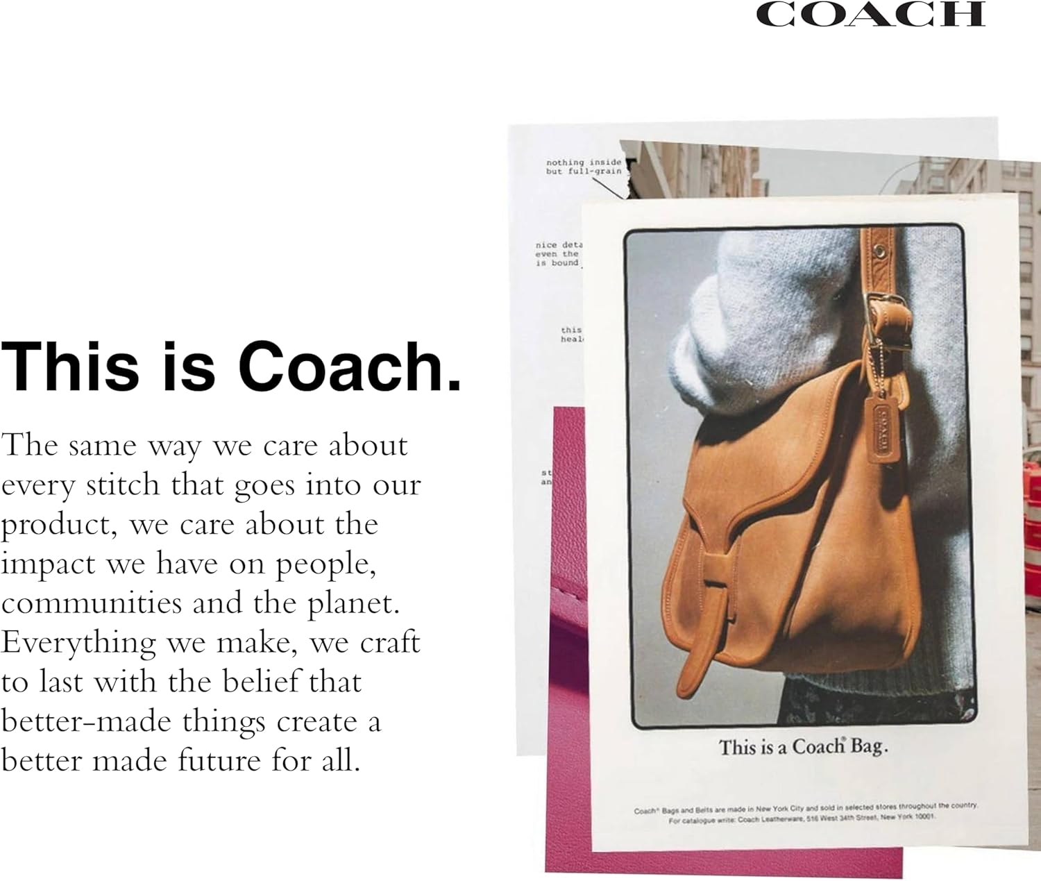 COACH 38MM CTS Rev Dress Harness Belt in Signature